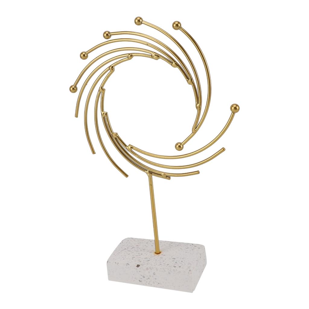 Abstract Sculpture Luxurious Modern Metal Ornament Hand Made Tabletop Decoration for Offices Living Rooms Studies