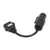 OBD2 30Pin?16Pin Diagnostic Cable Adapter 250mm9.8in Length Replacement for IVECO Trucks
