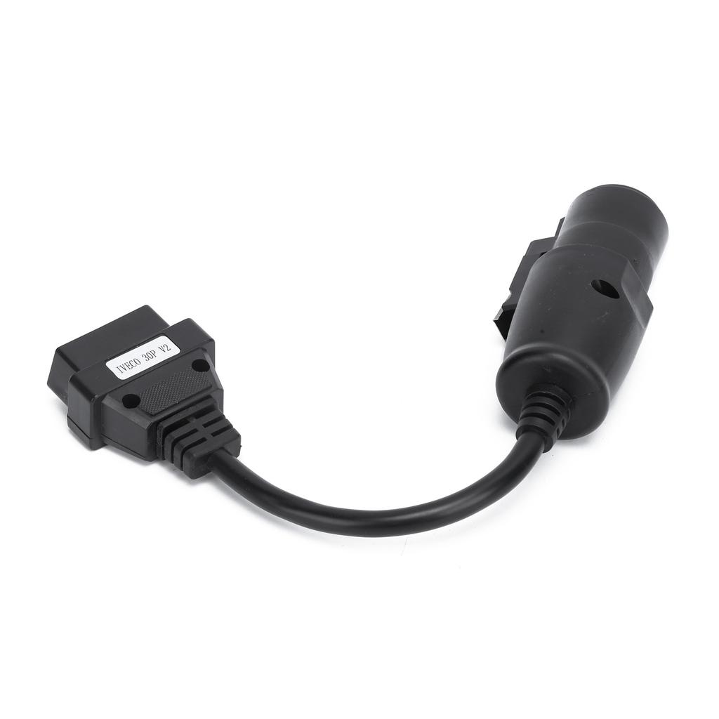 OBD2 30Pin?16Pin Diagnostic Cable Adapter 250mm9.8in Length Replacement for IVECO Trucks