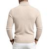 Men's Cable Knit Turtleneck Sweater Long Sleeve Warm Pullover for Fall Winter
