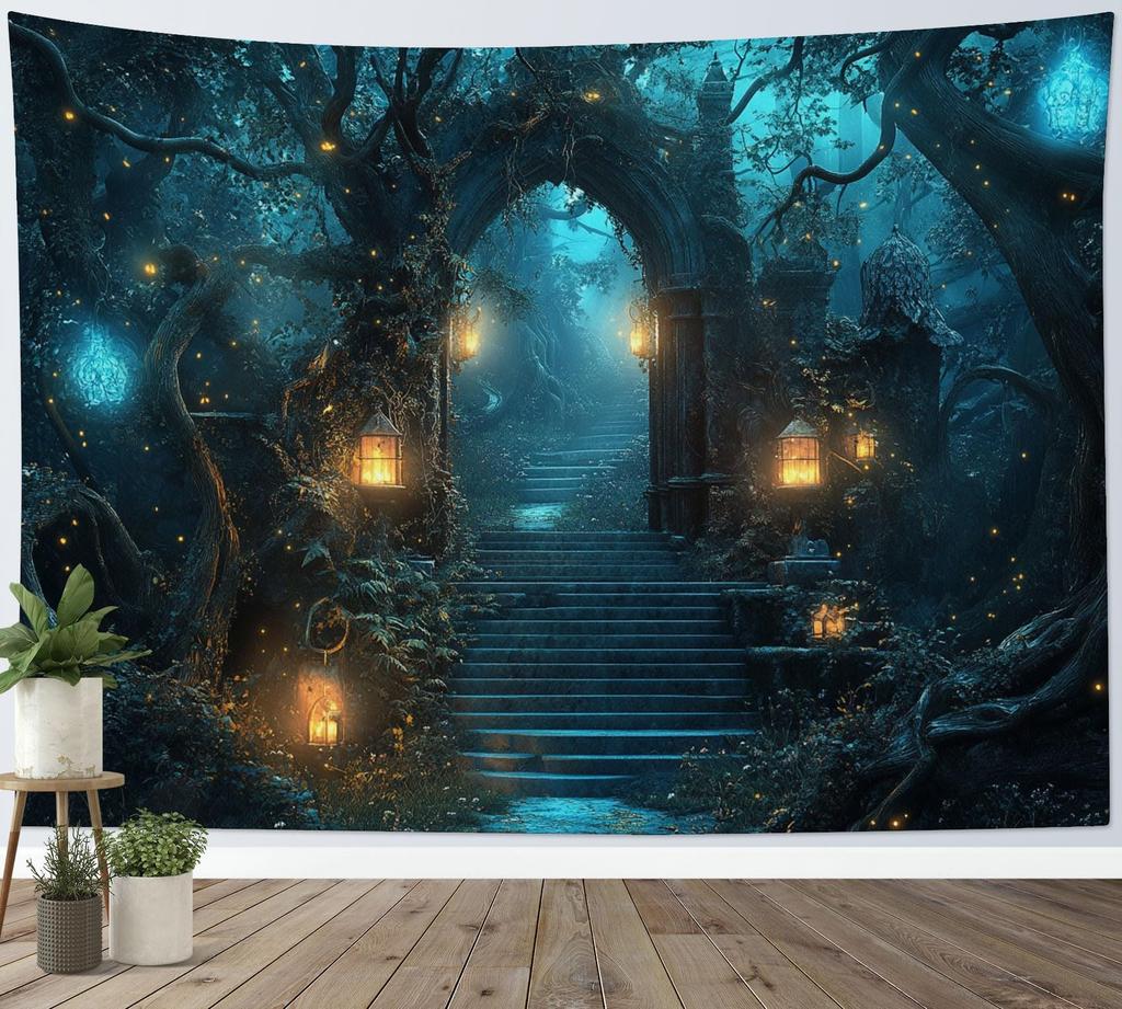 Pink and Grey Marble Tapestry for Bedroom Gold Striped Luxury Geometric Wall Tapestry Abstract Textured Tapestries Backdrop