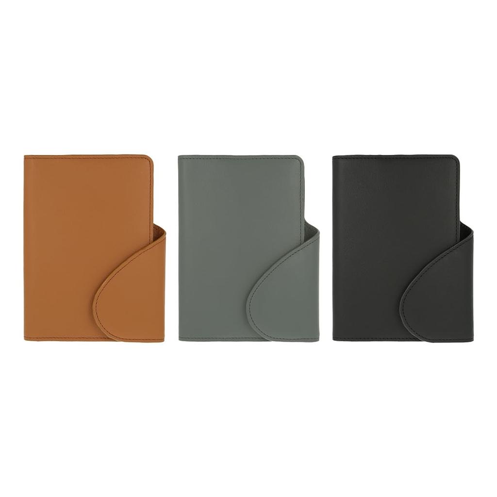 Delfonics Leather Flap Diary Cover, A6 (Dark Gray)