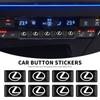 10 pièces Autocollants Bouton de Leve-vitre de Voiture et Volant en Époxy Pour FSPORT LBX NX RX 350h 450h ES UX 300e GS GX IS LS LX CT