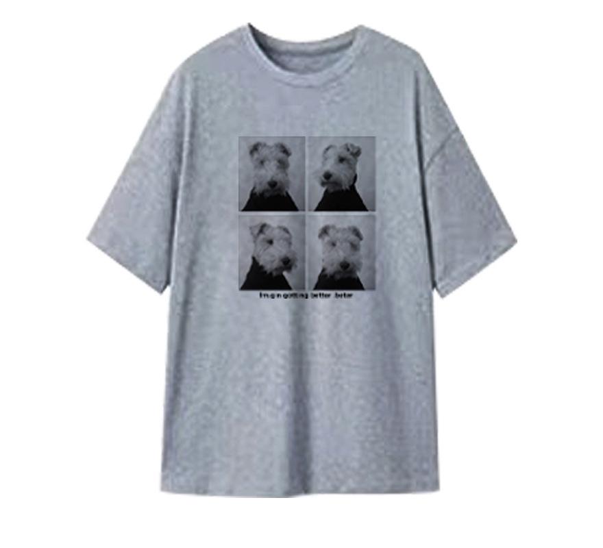 

Maternity Summer Two-Piece Set: Puppy Print T-Shirt & Half Skirt XL [68-75 kg]