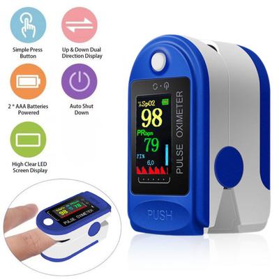 Blood Oxygen Meter Universal Fit Quick Test LED Screen Motion Glucose Sensing Oxygen Saturation Monitor