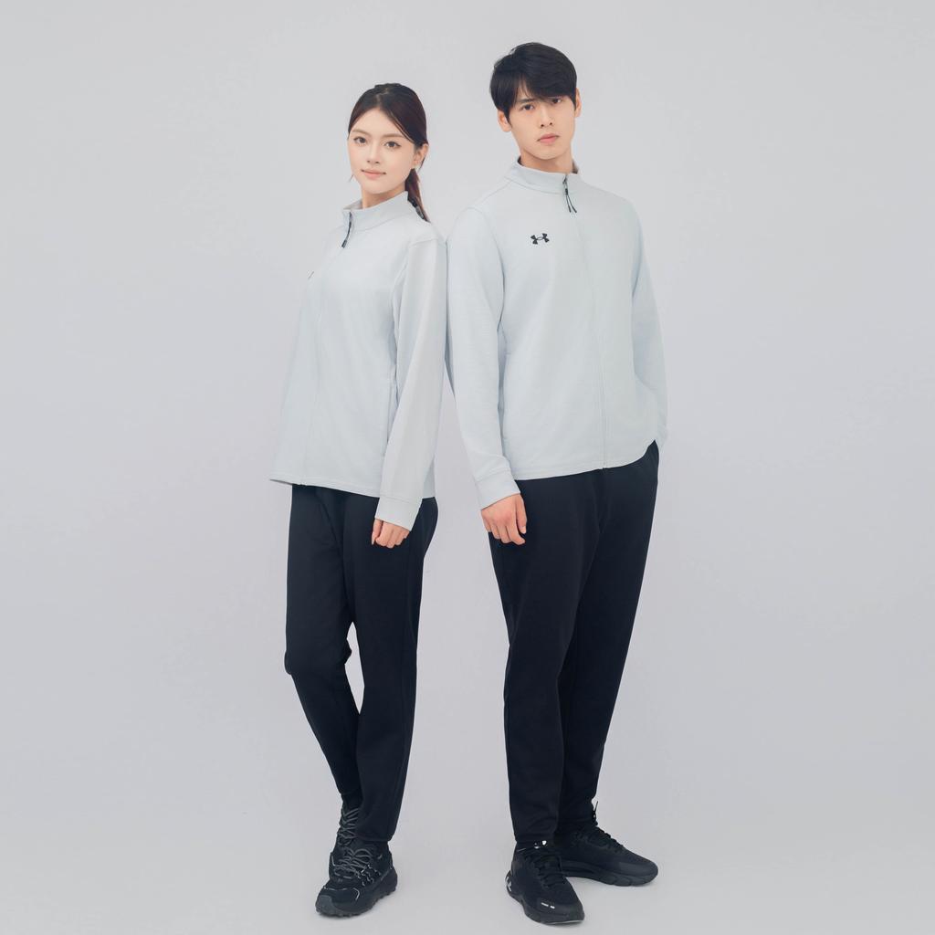 Under Armour Sports Series Womens Training Logo Pattern Outdoor Casual Sports Pullover Jacket Unisex Jacket Gray 24500402-009