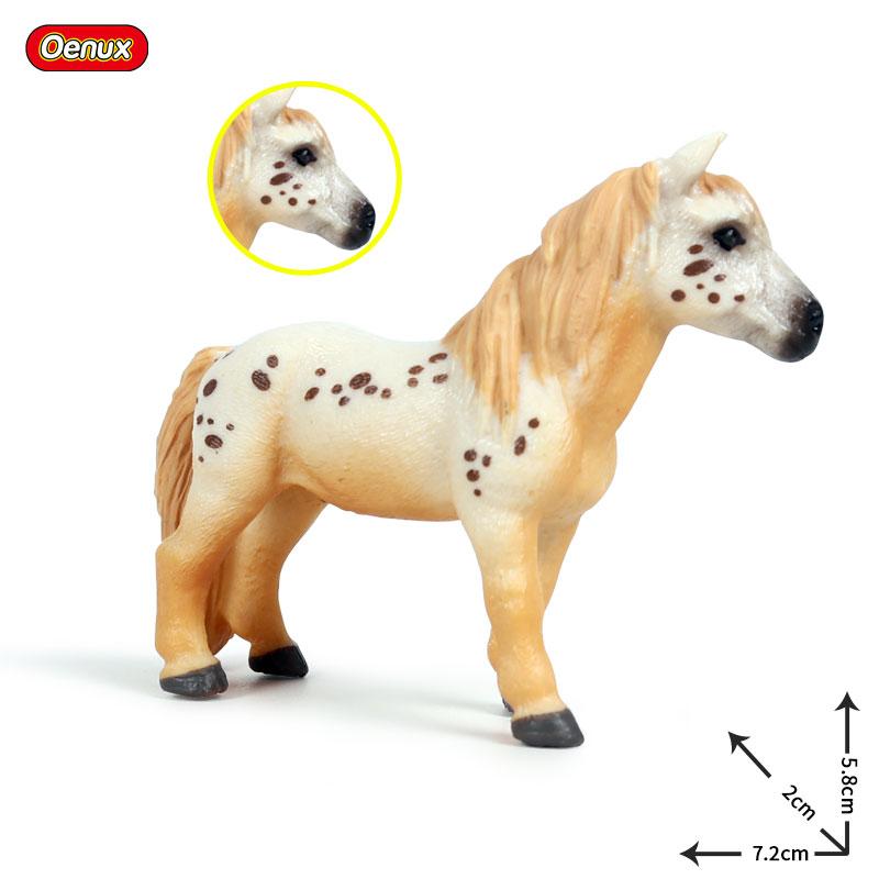 Oenux Farm Animals Simulation Cute Model Action Figure Alpaca Cow Horse Figurines Sheep Goat Miniature Educational Toy For Kid
