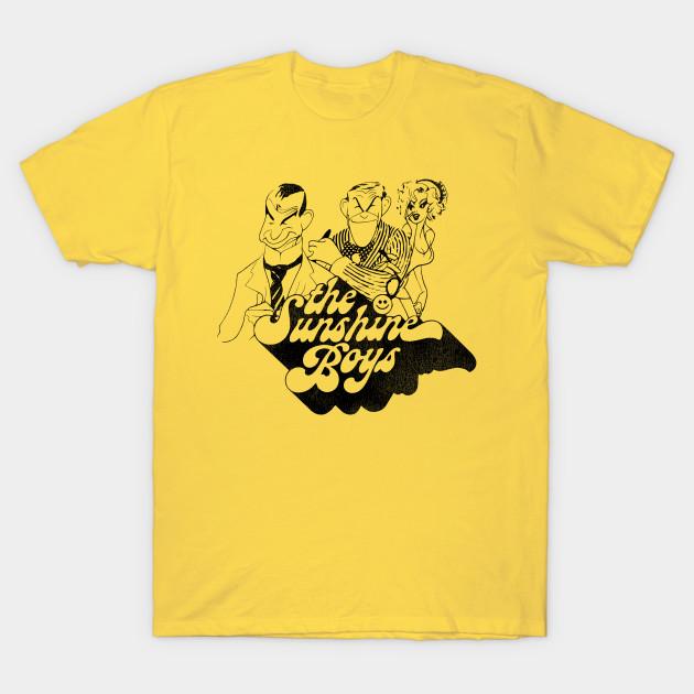 

Men Black Print T-shirt The Sunshine Boys No-Cut Transfer Paper Print Cotton Tshirt 4XL жовтий