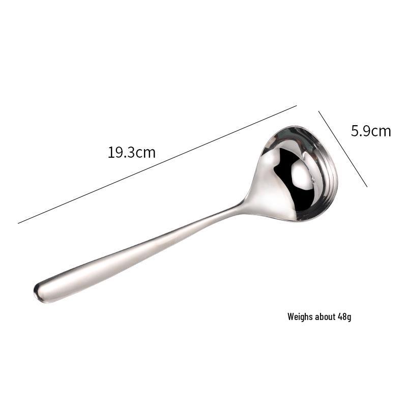304 Stainless Steel Deepened Hot Pot Ladle with Thickened Short Handle