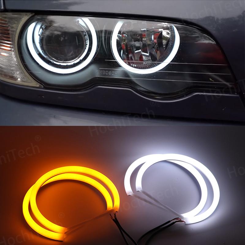 Excellent LED Cotton Angel Eyes Rings Daytime Light For BMW 3 Series E46 316i 318i 320d 323i 328i 330i 325xi 330d 1998-2005