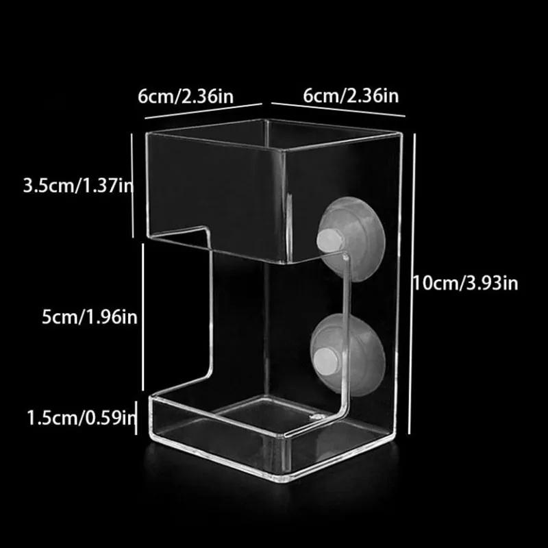 New Aquarium Feeding Ring Fish Tank Station Floating Food Tray Feeder Square Circle Aquarium Accessory with Suction Cup
