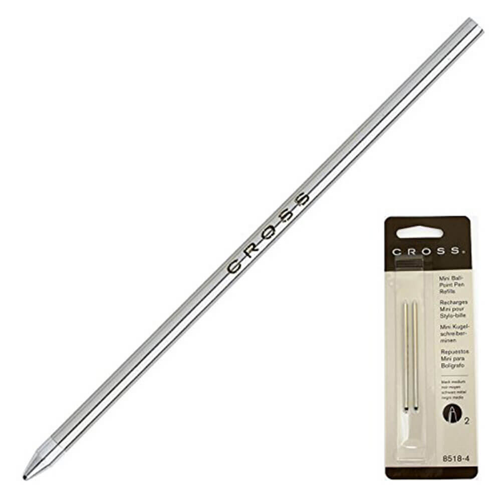 Cross Ballpoint Pen Mini Medium Refill 2 Pack