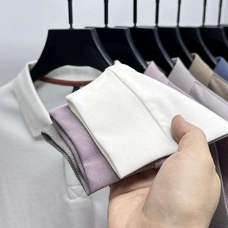 STORN 100% Czysta Bawełna Marka Premium Męska Koszulka Polo z Długim Rękawem Moda Personalizacja Haft z Koniem Klasyczny T-shirt Paul