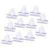 100Pcs Rocker Panel Moulding Clip Retainer White Plastic Fit for Buick Cadillac DeVille Auveco Chevrolet Lumina 25693852 19822