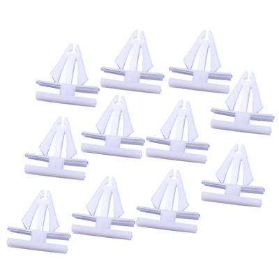 100Pcs Rocker Panel Moulding Clip Retainer White Plastic Fit for Buick Cadillac DeVille Auveco Chevrolet Lumina 25693852 19822