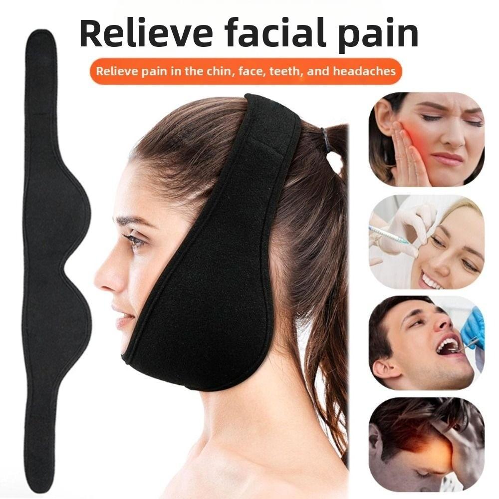 Elastic Hot Cold Gel Wraps Toothache Relief 4 Ice Packs with Adjustable Wrap Tooth Extraction