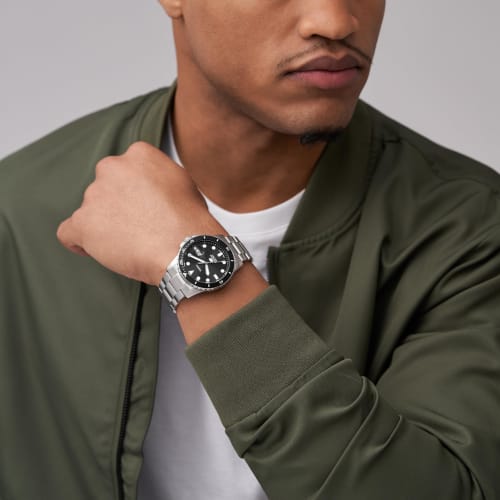 Fossil Blue Dive FS6032 Men's Silver Watch