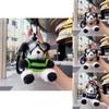 Colorful Charming Jinnew Knitted Sweater Pilot Panda Plush Keyring For Key Accessories