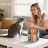 Rotatable Acrylic Extruded Cat Food Storage Container,4-Grid Design Cat Snack Organizer,Essential Pet Snack Storage,desktop Rack