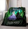 Custom Name Light Shadow Flannel Blanket Throw Blanket Soft Warm Sofa Bed Decor Unique Gift