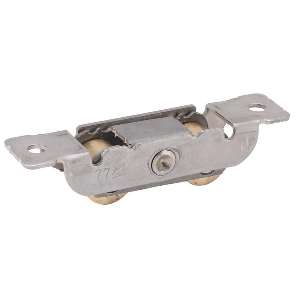 4PCS Stainless Steel Window Rollers Heavy Duty Copper Ball Wheels Sliding Roller Assembly With Screws