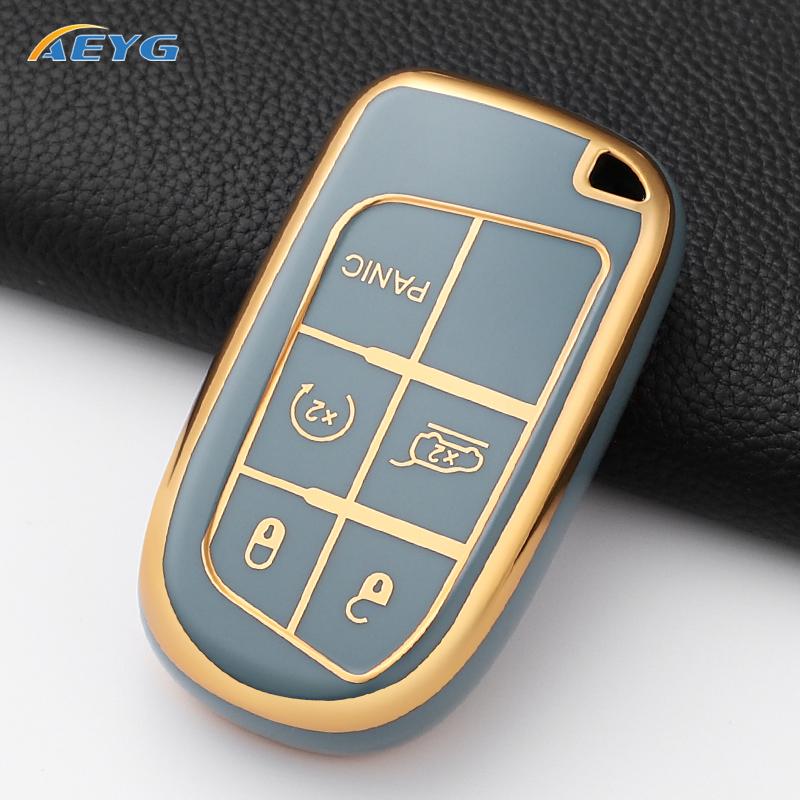 Soft Tpu Car Key Case Cover Shell For Jeep Renegade Grand Cherokee For Dodge Ram 1500 Journey Charger Challenger Fiat Durango