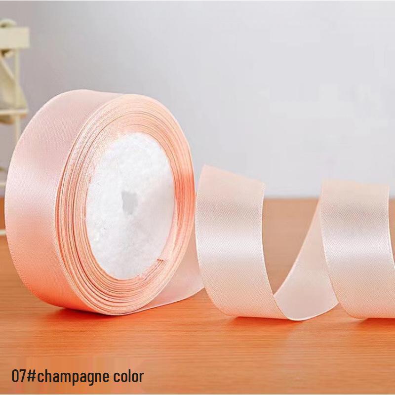 2.5cm Satin Ribbon for Gift Wrapping, Cake Decoration, DIY Crafts, and Floral Art
