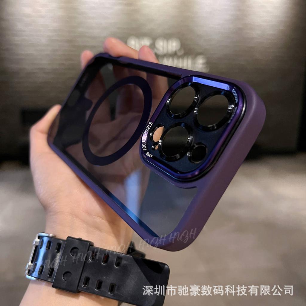 Applicable to iPhone17promax eagle eye magnetic mobile phone gram Apple 16 metal lens 15 all-inclusive anti-drop PC case