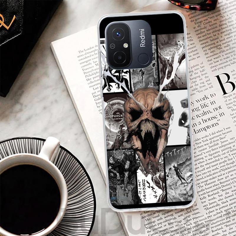 One P-Punch-Man Garou Cover For Xiaomi Redmi 14C 13 13C 12 12C 10 10C 9 9C 9T 9A Phone Case 10A 8A 8 7A 7 6A 6 Pro K70 K60 K40 1
