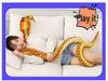 Cobra Plush Snake Simulation Doll - Large Zodiac Python Prop