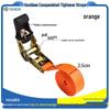 In Stock Rubber-Coated Self-Locking Ratchet Tie-Down Straps for Cargo and Luggage