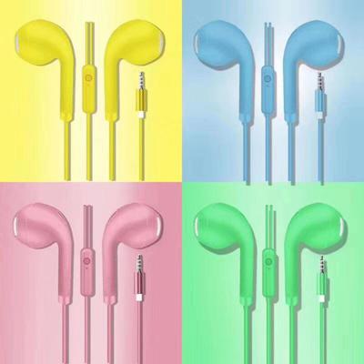 U19 Macaron 1.2m Music Wired Earphone Universal Stereo Headset with Microphone