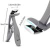 6 Pcs/Set Large Opening Nail Clippers Stainless Steel Fingernail Clippers Angled Head Toenail Clippers for Seniors