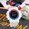 SMAEL Digital Watch 8082  Colorful Sport 3BAR Water Resistant Alarm Stop Watch Square Plastic Case Shock Resistant