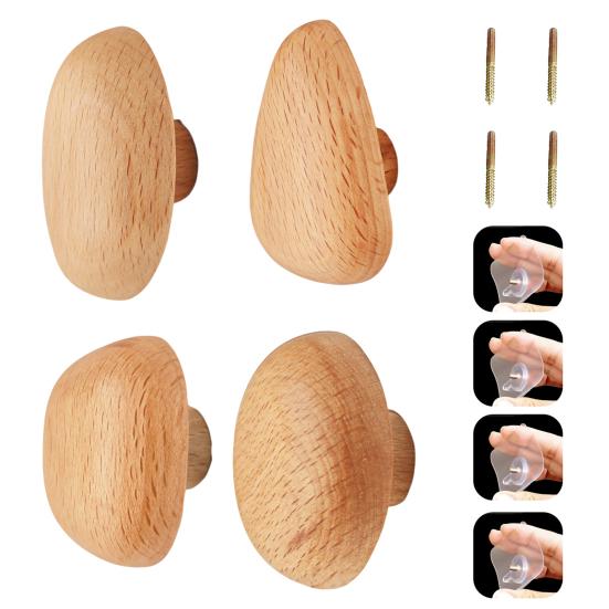 

Настенный крючок для одежды, органайзер для пальто, грузоподъемность 20 кг, простая установка, вешалка для одежды без проколов, деревянный крючок для хранения одежды B