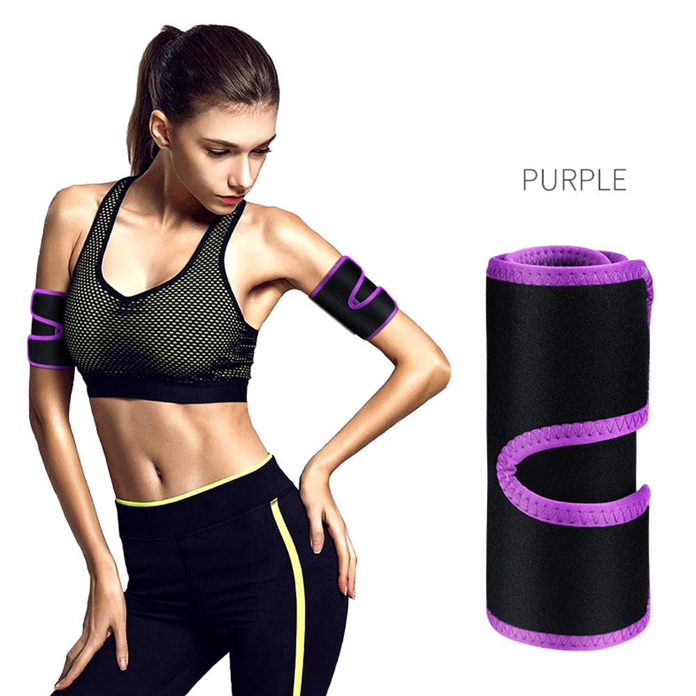 

1 шт., формирователь рук, триммеры для пота, калории, теплый, стройный, для похудения, термокомпрессионный пояс для рук, жира фиолетовый