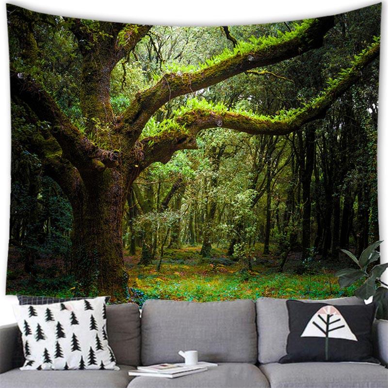 Magic Forest Wall Hanging Decoration Tapestry Home Room Bedroom Decoration Background Wall Decoration