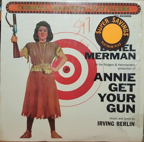 Виниловая пластинка ETHEL MERMAN RAY MIDDLETON Annie Get Your Gun Оригинал Бродвея MCA2031 MCA Records Канада Саундтреки Мюзиклы Б/у