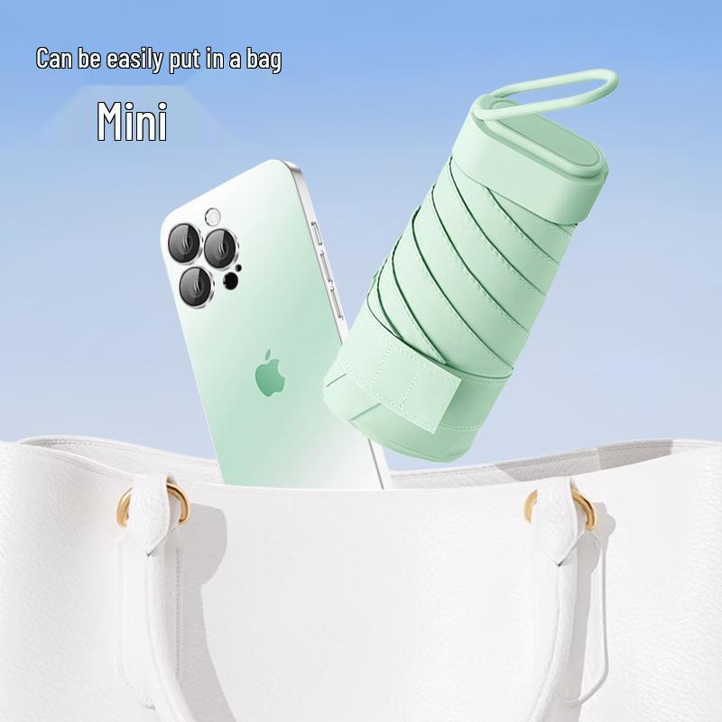 Gradient Dual-Use Umbrella: Sun Protection & Rain Shield, Manual Folding Design, High-End Feel