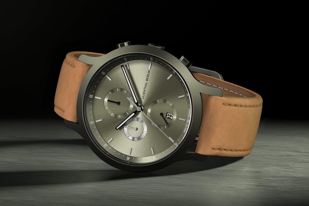 Lilienthal Berlin Chronograph Date Made in [Lilienthal Berlin] Watch, Germany, C01-111-B006HM