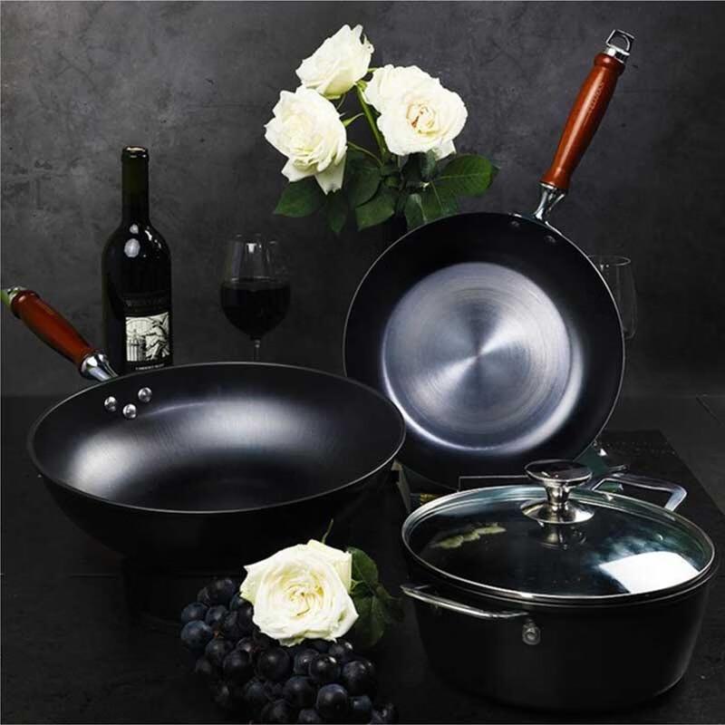 Velosan Iron Wok & Cookware 3-Piece Set