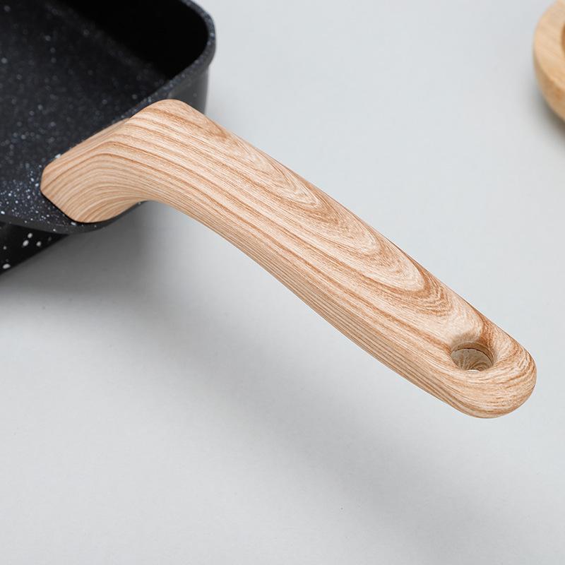 Nepřilnavá pánev na tamagoyaki z maifanového kamene: Nepřilnavá, bez kouře, multifunkční pánev na snídani v japonském stylu a smažená vejce