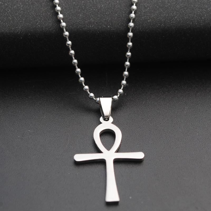 Accessories Men'S Necklace Titanium Steel Pendant Stainless Steel Long Necklace Girls Fashion Sweater Chain