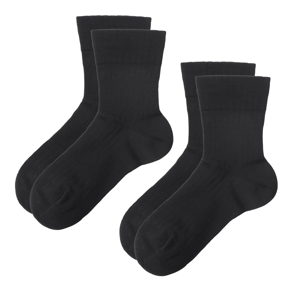 GUNZE Socks SABRINA/ 2-Pair Set Compression Crew Length x1