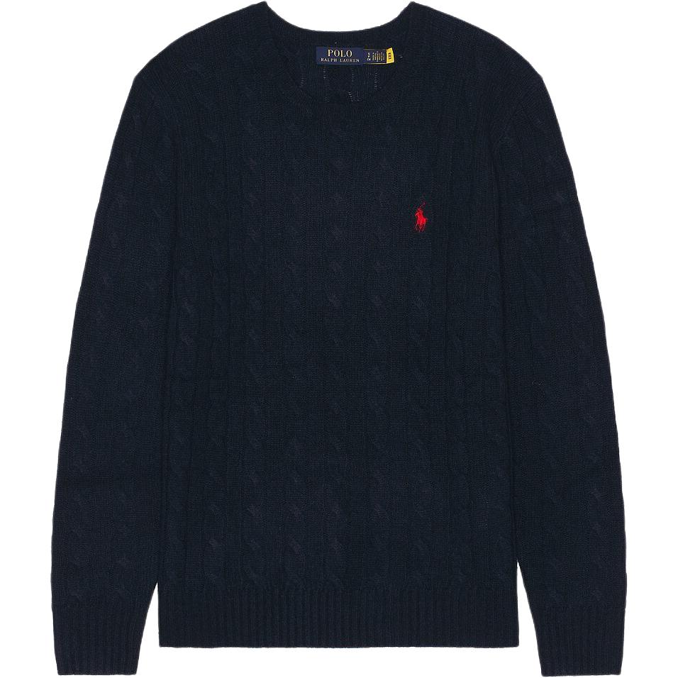 Polo Ralph Lauren Zopfmuster-Pullover mit Rundhalsausschnitt 710775885-038