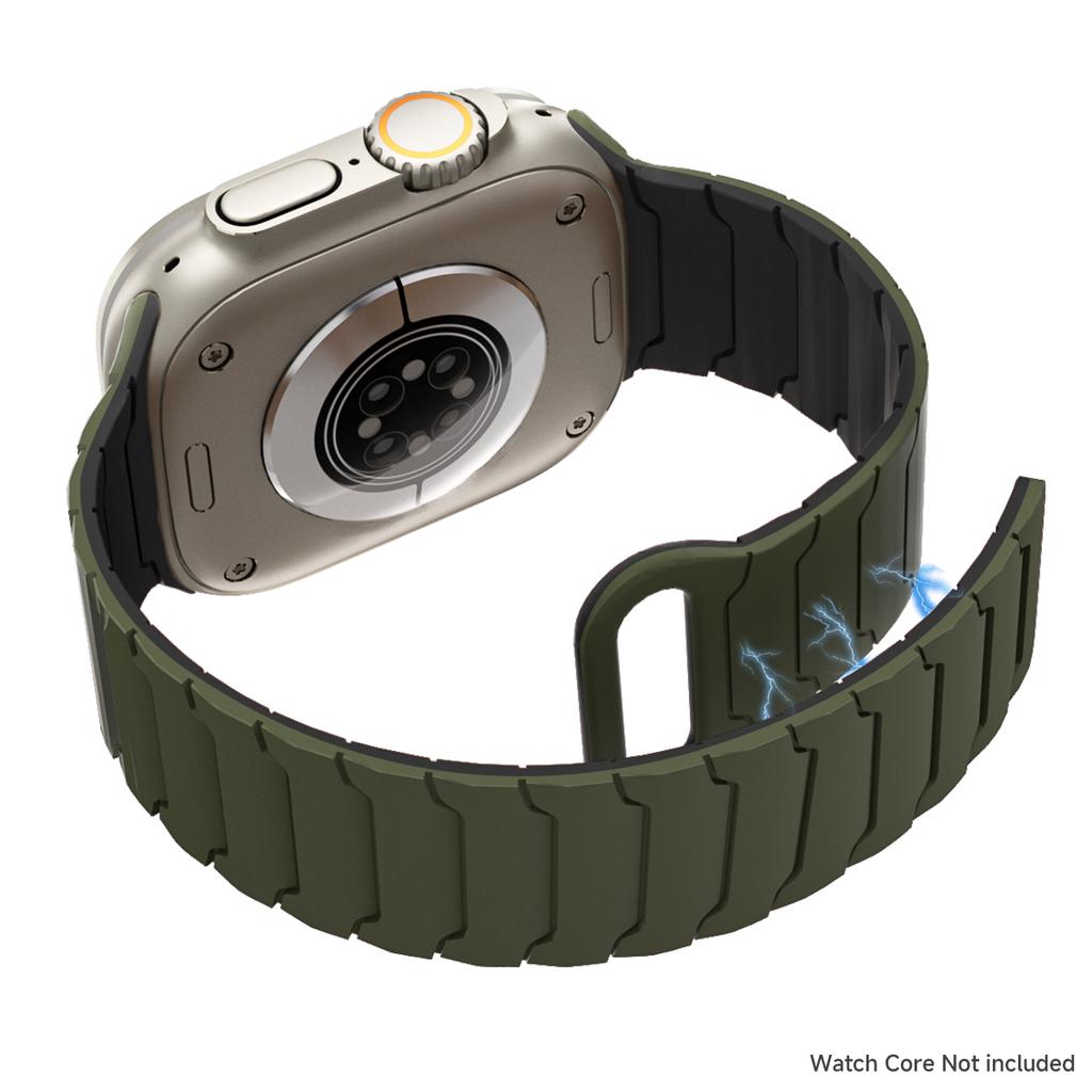 Silicone Magnetic Strap for Apple Watch Band Ultra 3 49mm Series 11 46mm 9/8/7 45 41mm Sport Bracelet IWatch 6 5 4 SE3 44mm 40mm