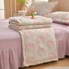 2026 Pure Cotton Double Gauze Lace Bed Skirt Summer Quilt: Cool Air Conditioning Four-Piece Set