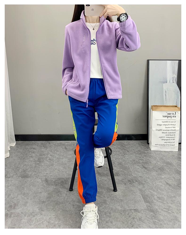 Autumn Winter Thickened Stand Collar Fleece Jacket