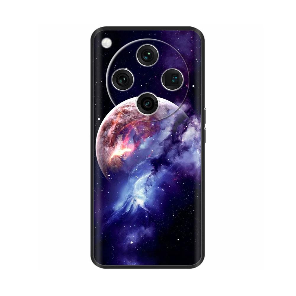 Painted Cover For Oppo Find X8 Pro Soft Black Silicon Back Cover Cases For Oppo Find X8 Findx8 Pro Shockproof Shell Cases Bumper