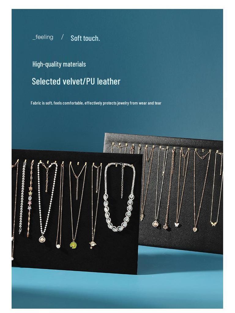 Gold Hook Jewelry Display Stand for Necklaces and Bracelets